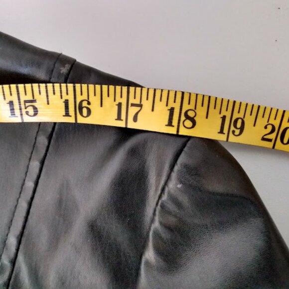 Black Faux Leather Jacket - Picture 16 of 16